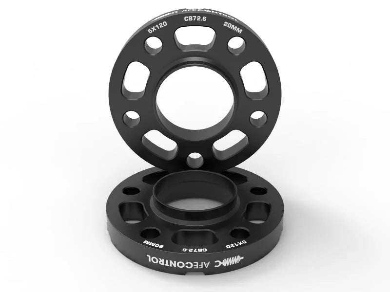 aFe CONTROL Billet Aluminum Wheel Spacers 5x120 CB72.6 20mm - BMW - Main Product View