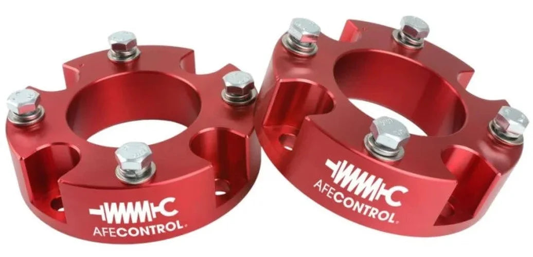 aFe CONTROL 2.0 IN Leveling Kit 07-21 Toyota Tundra - Red - Back View