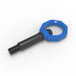 Load image into Gallery viewer, aFe Control Front Tow Hook Blue BMW F-Chassis 2/3/4/M - Additional View 6