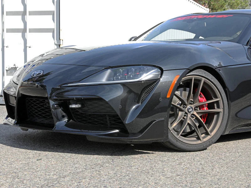 aFe Control Front Tow Hook Gray 20-21 Toyota GR Supra (A90) - Side View