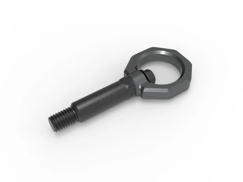 aFe Control Front Tow Hook Gray 20-21 Toyota GR Supra (A90) - Installation View