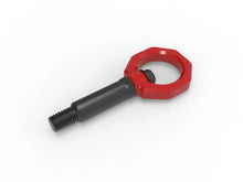 Load image into Gallery viewer, aFe Control Front Tow Hook Red 20-21 Toyota GR Supra (A90) - Installation View