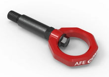 Load image into Gallery viewer, aFe Control Front Tow Hook Red BMW F-Chassis 2/3/4/M - Additional View 6