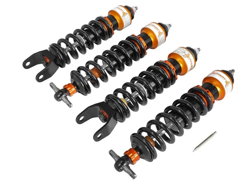 aFe Control PFADT Series Featherlight Single Adj Street/Track Coilover System 97-13 Chevy Corvette - Main Product View