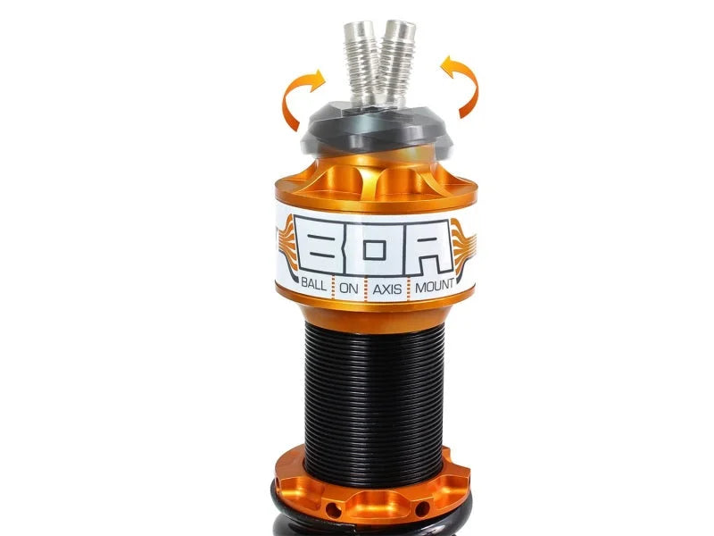 aFe Control PFADT Series Featherlight Single Adj Street/Track Coilover System 97-13 Chevy Corvette - Back View