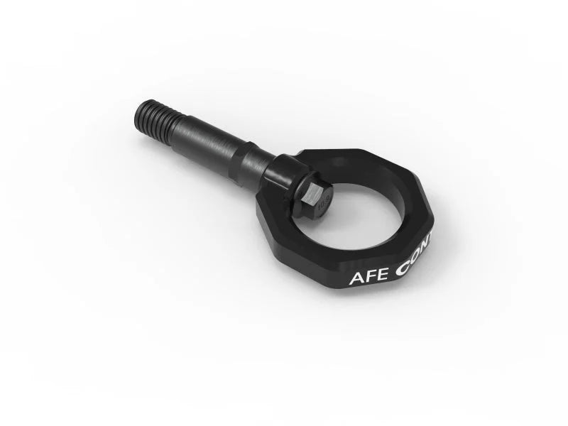 aFe Control Rear Tow Hook Black 20-21 Toyota GR Supra (A90) - Main Product View