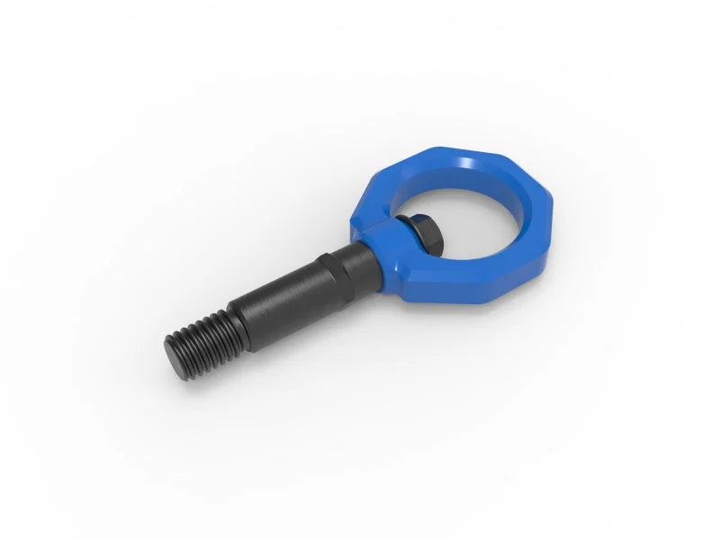 aFe Control Rear Tow Hook Blue 20-21 Toyota GR Supra (A90) - Installation View