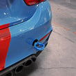Load image into Gallery viewer, aFe Control Rear Tow Hook Blue BMW F-Chassis 2/3/4/M - Side View