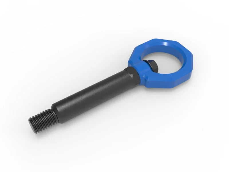aFe Control Rear Tow Hook Blue BMW F-Chassis 2/3/4/M - Installation View