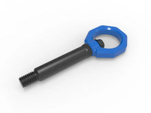 Load image into Gallery viewer, aFe Control Rear Tow Hook Blue BMW F-Chassis 2/3/4/M - Installation View