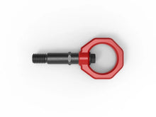 Load image into Gallery viewer, aFe Control Rear Tow Hook Red 20-21 Toyota GR Supra (A90) - Installation View