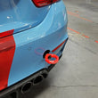Load image into Gallery viewer, aFe Control Rear Tow Hook Red BMW F-Chassis 2/3/4/M - Side View