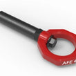 Load image into Gallery viewer, aFe Control Rear Tow Hook Red BMW F-Chassis 2/3/4/M - Installation View