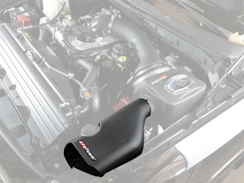 aFe Diesel Elite Momentum HD Dynamic Air Scoop 2016 Nissan Titan XD V8 5.0L - Side View