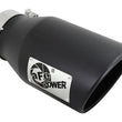 Load image into Gallery viewer, aFe Diesel Exhaust Tip Bolt On Black 4in Inlex x 6in Outlet x 12in - Main Product View