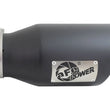 Load image into Gallery viewer, aFe Diesel Exhaust Tip Bolt On Black 4in Inlex x 6in Outlet x 12in - Back View