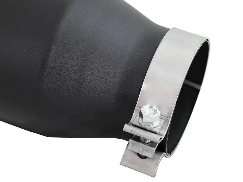 aFe Diesel Exhaust Tip Bolt On Black 4in Inlex x 6in Outlet x 12in - Additional View 5