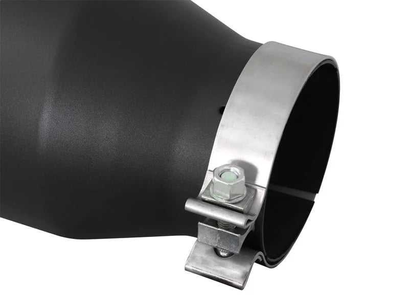 aFe Diesel Exhaust Tip Bolt On Black 4in Inlex x 6in Outlet x 15in - Additional View 6