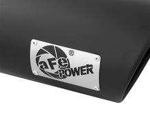 Load image into Gallery viewer, aFe Diesel Exhaust Tip Bolt On Black 5in Inlet x 6in Outlet x 12in Long - Side View