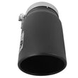 Load image into Gallery viewer, aFe Diesel Exhaust Tip Bolt On Black 5in Inlet x 6in Outlet x 12in Long - Installation View
