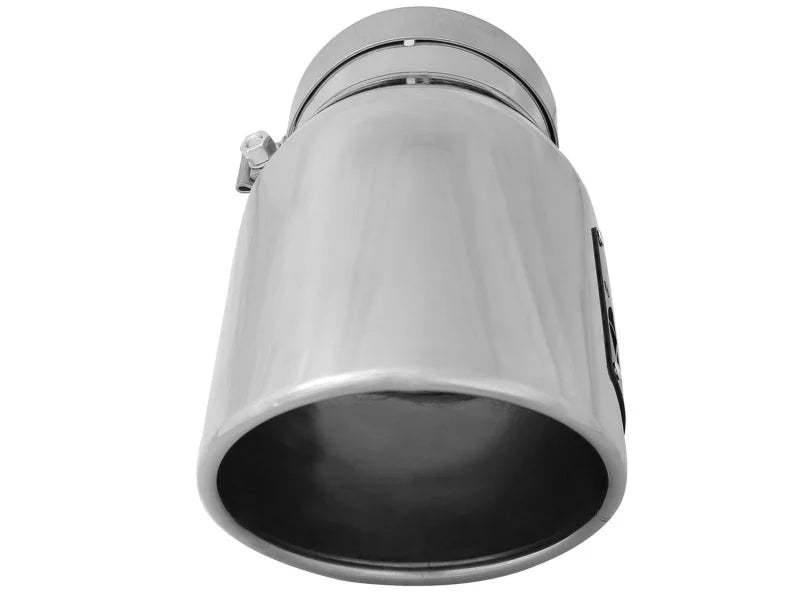 aFe Diesel Exhaust Tip Bolt On Black 5in Inlet x 7in Outlet x 12in - Right - Installation View