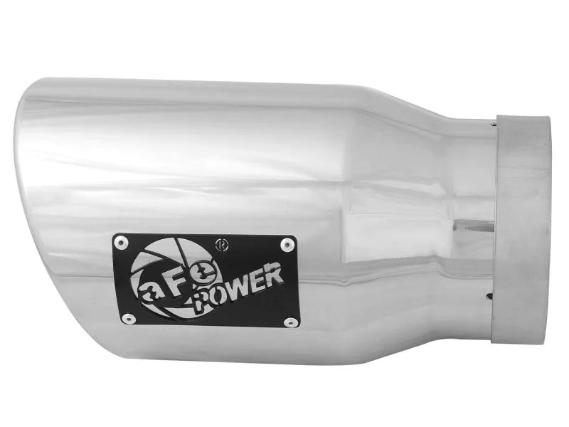 aFe Diesel Exhaust Tip Bolt On Black 5in Inlet x 7in Outlet x 12in - Right - Additional View 5