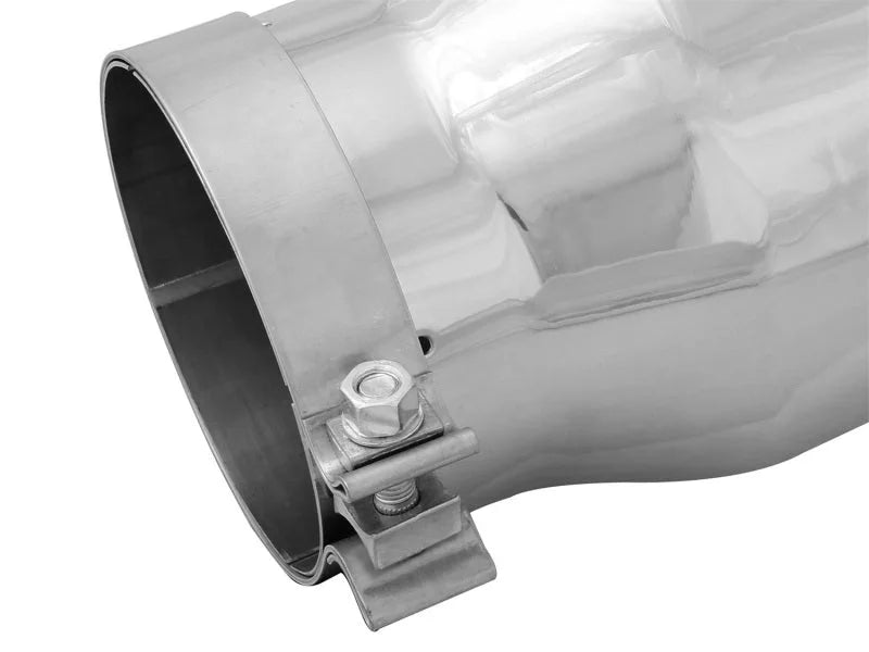aFe Diesel Exhaust Tip Bolt On Black 5in Inlet x 7in Outlet x 12in - Right - Additional View 6