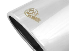 Load image into Gallery viewer, aFe Diesel Exhaust Tip Bolt On Polished 4in Inlet x 6in Outlet x 12in Length - Side View