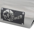 Load image into Gallery viewer, aFe Diesel Exhaust Tip Bolt On Polished 4in Inlex x 5in Outlet x 15in - Back View