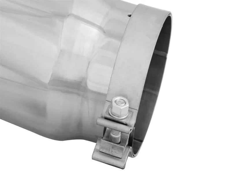 aFe Diesel Exhaust Tip Bolt On Polished 5in Inlet x 6in Outlet x 12in Long - Additional View 6