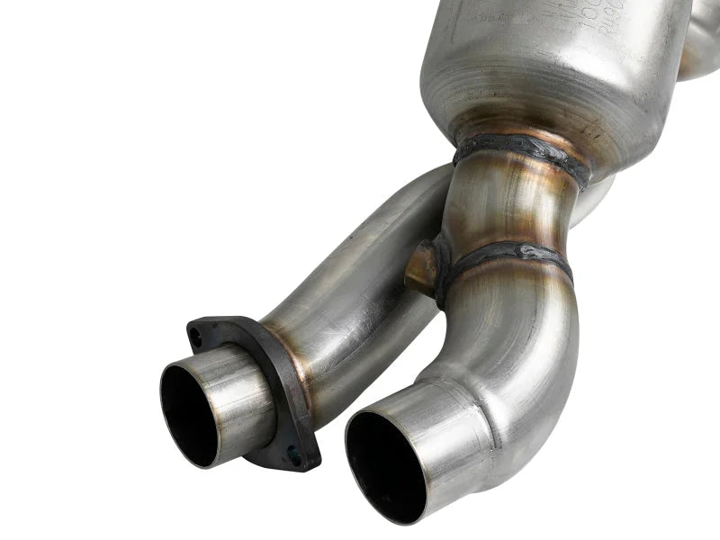 aFe Direct Fit Catalytic Converter 01-06 BMW M3 (E46) L6 3.2L (S54) - Side View