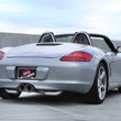 Load image into Gallery viewer, aFe ELITE 05-12 Porsche Boxster S (987.1-987.2) H6 3.4L 304SS Dual Cat-Back w/Dual Polished Tip Exht - Back View