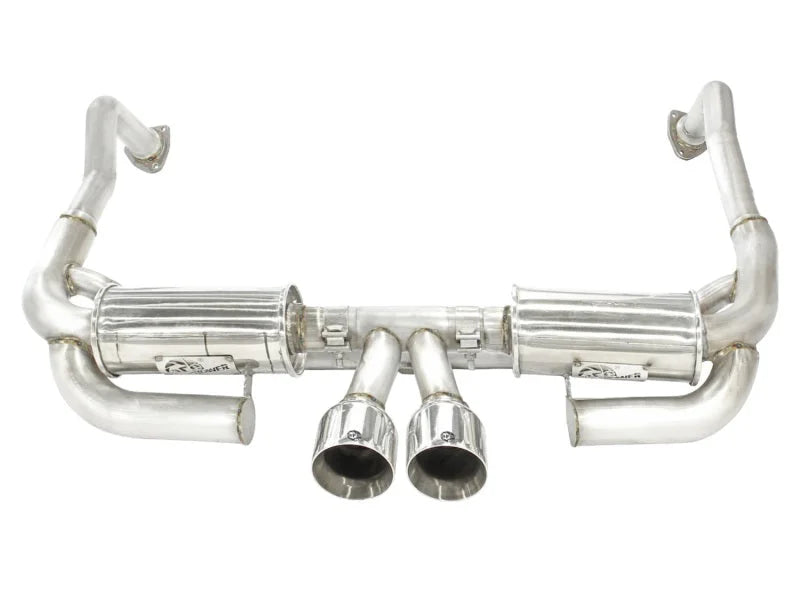aFe ELITE 05-12 Porsche Boxster S (987.1-987.2) H6 3.4L 304SS Dual Cat-Back w/Dual Polished Tip Exht - Installation View