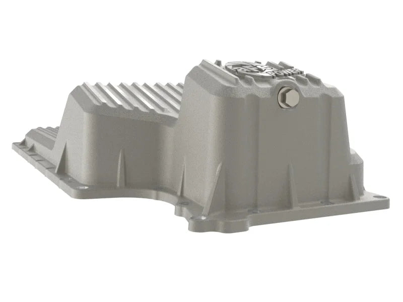 aFe Engine Oil Pan Raw w/ Machined Fins fits 2021-2024 Cadillac Escalade Luxury / 2021-2024 Cadillac Escalade ESV / 2020-2...