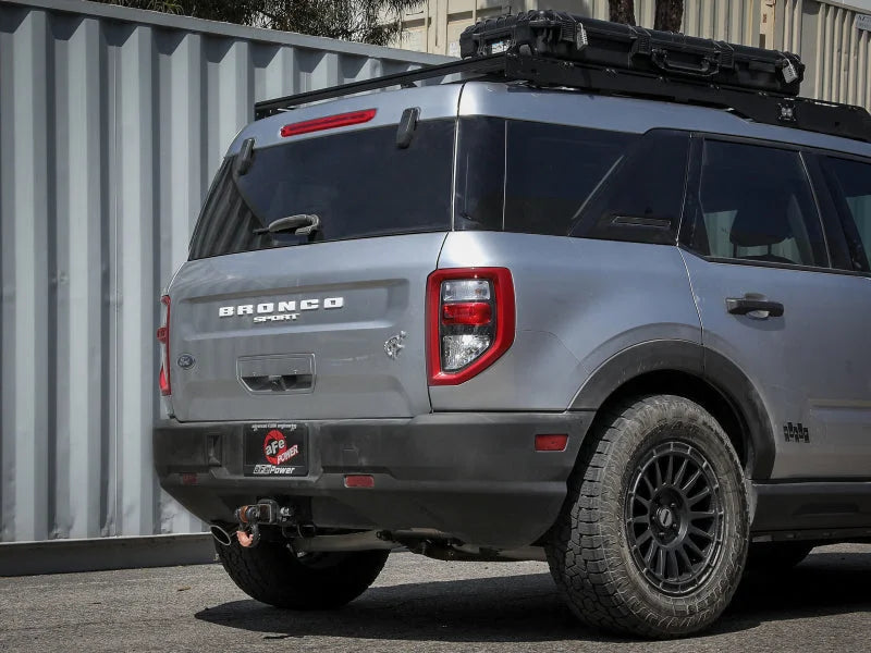 aFe Ford Bronco Sport 21-22 L3-1.5L (t)/L4-2.0L (t) Vulcan Axle-Back Exhaust System- Polished Tips - Back View