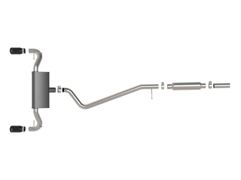 aFe Ford Bronco Sport 21-22 L3-1.5L (t)/L4-2.0L (t) Vulcan Cat-Back Exhaust System- Black Tips - Additional View 5