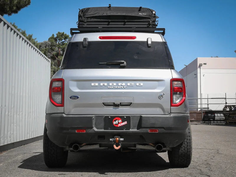 aFe Ford Bronco Sport 21-22 L3-1.5L (t)/L4-2.0L (t) Vulcan Cat-Back Exhaust System- Carbon Tips - Installation View