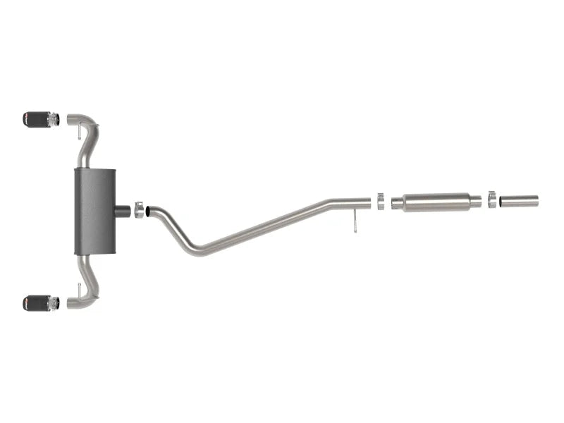 aFe Ford Bronco Sport 21-22 L3-1.5L (t)/L4-2.0L (t) Vulcan Cat-Back Exhaust System- Carbon Tips - Additional View 7