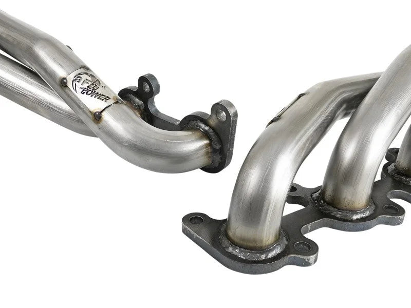 aFe Ford F-150 15-22 V8-5.0L Twisted Steel 304 Stainless Steel Headers - Back View