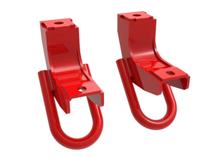 aFe Front Tow Hook Red 2022 Toyota Tundra 3.5L V6 - Main Product View