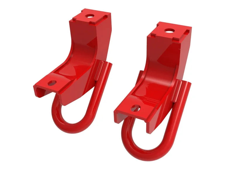 aFe Front Tow Hook Red 2022 Toyota Tundra 3.5L V6 - Additional View 5