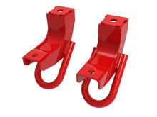 Load image into Gallery viewer, aFe Front Tow Hook Red 2022 Toyota Tundra 3.5L V6 - Additional View 5
