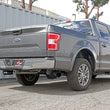 Load image into Gallery viewer, aFe Gemini XV 3in 304 SS Cat-Back Exhaust 15-20 Ford F-150 V6 2.7L/3.5 w/ Black Tips - Back View