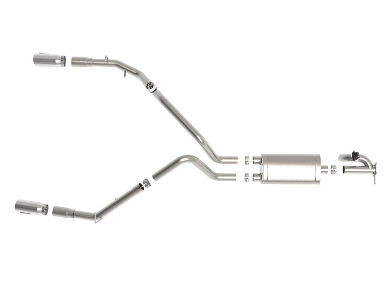 aFe Gemini XV 3in 304 SS Cat-Back Exhaust 19-21 Ram 1500 V8 5.7L Hemi w/ Polish Tips - Additional View 10