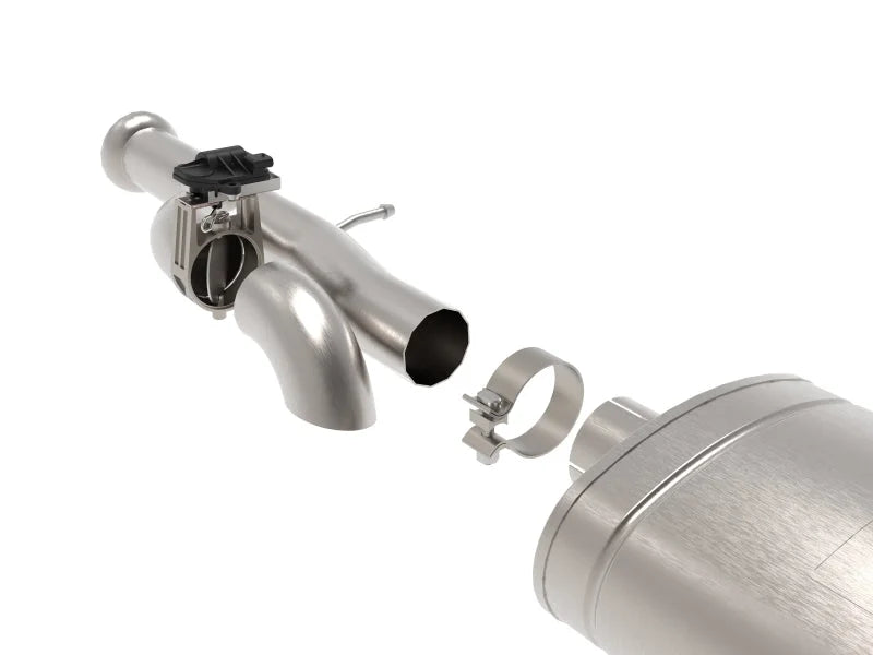 aFe Gemini XV 3in 304 SS Cat-Back Exhaust w/ Cutout 09-18 GM Trucks 4.3L/4.8L/5.3L w/ Black Tips - Installation View