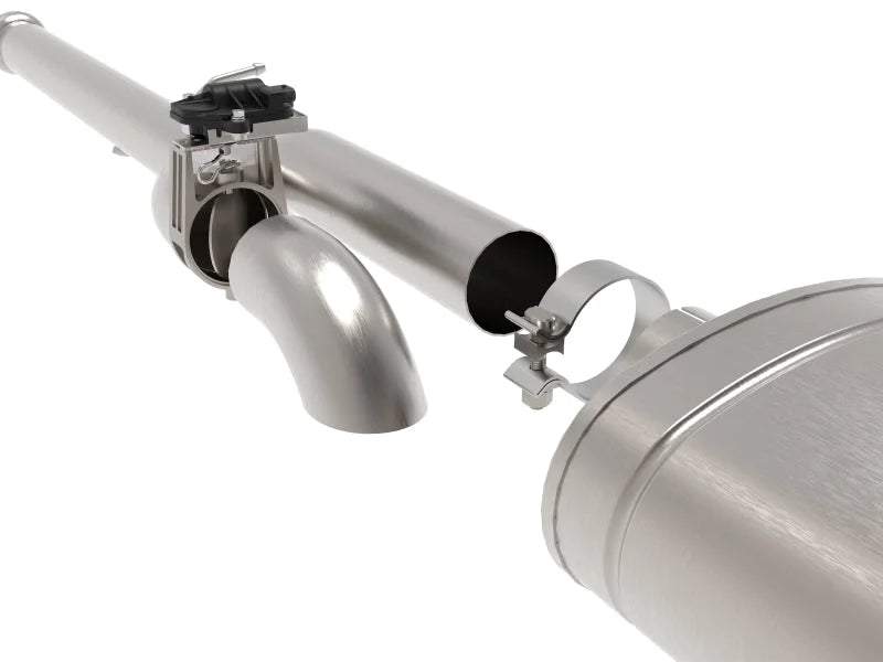 aFe Gemini XV 3in 304 SS Cat-Back Exhaust w/ Cutout 14-19 GM Trucks 4.3L/5.3L w/ Black Tips - Additional View 7