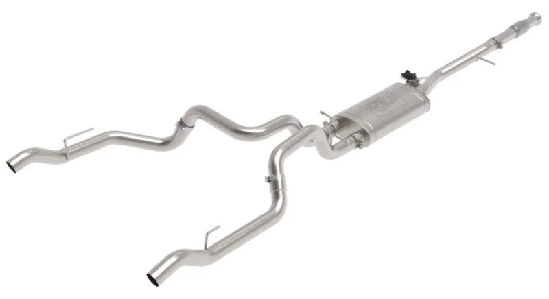 aFe Gemini XV 3in 304 SS Cat-Back Exhaust w/ Cutout 19-21 GM Silverado/Sierra 1500 V8 - Additional View 10