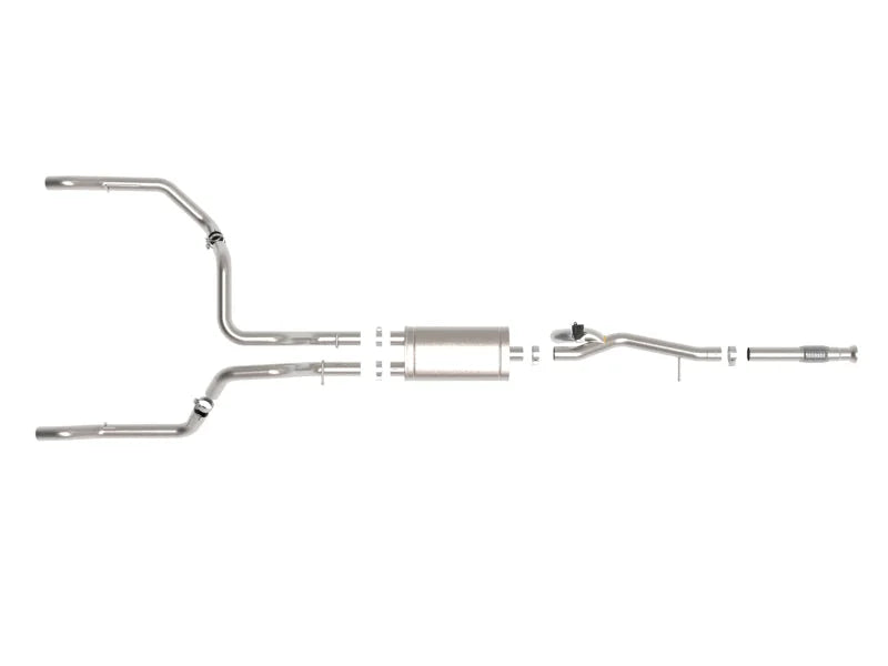 aFe Gemini XV 3in 304 SS Cat-Back Exhaust w/ Cutout 19-21 GM Silverado/Sierra 1500 V8 - Additional View 11