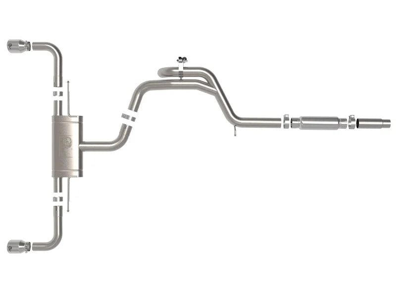aFe Gemini XV 3in to 2 1/2in 304 SS Cat-Back Exhaust 22-23 Volkswagen GTI (MK8) 2.0L w/Polished Tips - Additional View 7