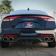 Load image into Gallery viewer, aFe Gemini XV 3in to Dual 2-1/2in 304 SS Cat-Back Exhaust w/ Cut-Out 18-21 Kia Stinger L4-2.0L (t) - Installation View